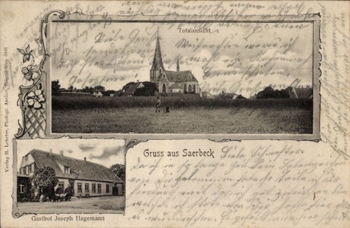 Saerbeck westfalen - ak, in
